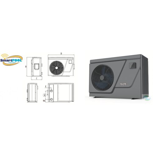 ELITE Inverter MEDENCE FŰTŐ-HŰTŐ HŐSZIVATTYÚ 20,2KW-OS TELJESÍTMÉNNYEL