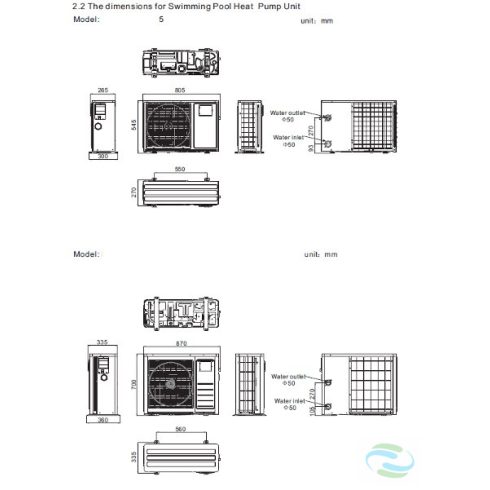 Pontaqua Ecolux HSP411 medencefűtő hőszivattyú