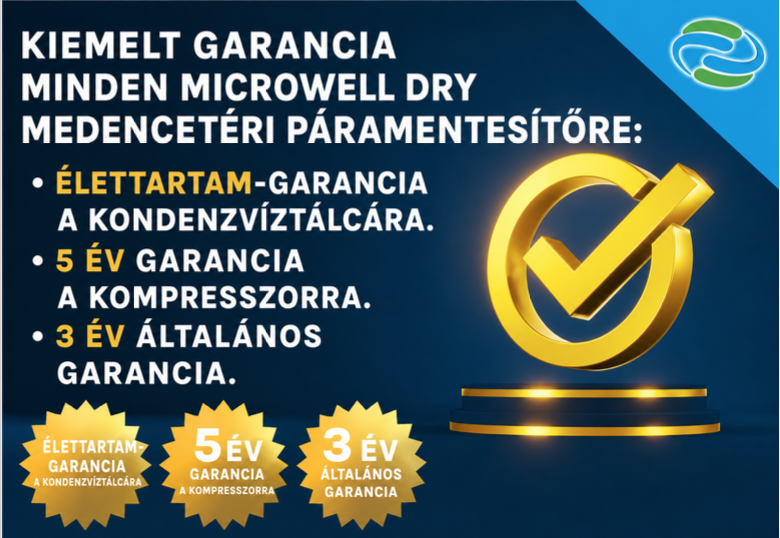 Kiemelt garancia Microwell DRY medencetéri páramentesítőkre – Vizexpert